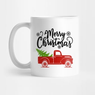 Funny Christmas shirt, Merry Christmas vintage truck, Christmas tree truck, Classic truck, Xmas tree, Old farm truck Mug